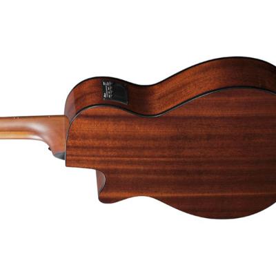 IBANEZ AEGB24E-MHS エレクトリックアコースティックベース ボディ斜めアングル画像