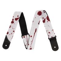 Jackson Splatter Strap White and Red 2" ギターストラップ