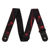 Jackson Splatter Strap Black and Red 2" ギターストラップ