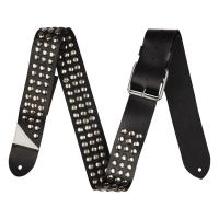 Jackson Stud Leather Strap Black 2.5" ギターストラップ