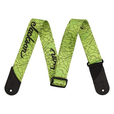 Jackson Cracked Mirror Strap Green 2" ギターストラップ