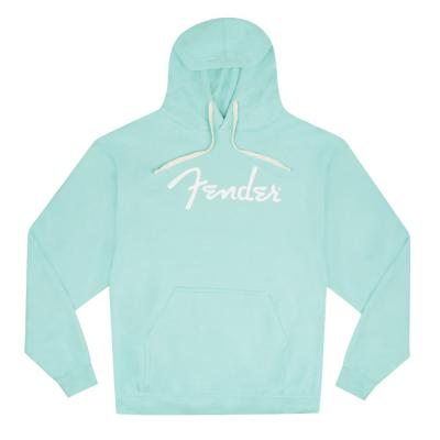 Fender Spaghetti Logo Hoodie Daphne blue Sサイズ パーカー 長袖