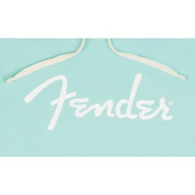 Fender フェンダー Spaghetti Logo Hoodie Daphne blue XLサイズ パーカー 長袖 ダフネブルー ロゴ画像