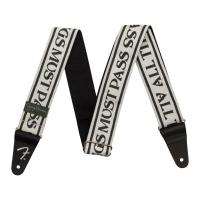 Fender George Harrison All Things Must Pass Logo Strap White/Black 2" ギターストラップ