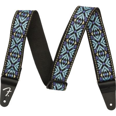 Fender Pasadena Woven Strap Blue Snowflake 2" ギターストラップ