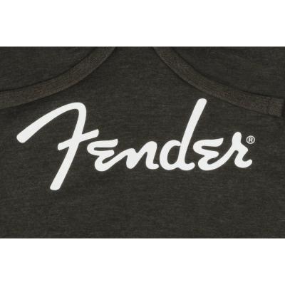 Fender Spaghetti Logo Hoodie Gray Heather XLサイズ パーカー 長袖 ロゴ部画像