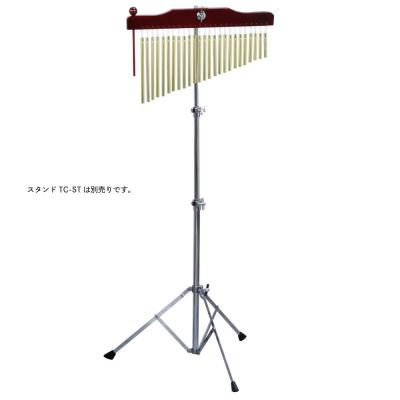 KIKUTANI TC-25 25音ツリーチャイム スタンドに取り付けた画像