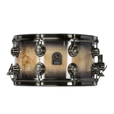 NATAL SD-MBB-BS37 Mappa Burl Black Smoked Gloss 13" x 7" スネアドラム