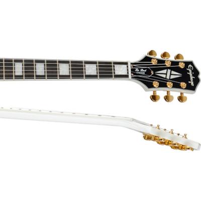 Epiphone Les Paul Custom Alpine White エレキギター ヘッド画像