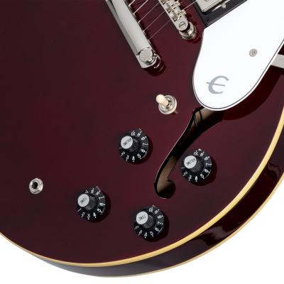 Epiphone Noel Gallagher Riviera Dark Wine Red エレキギター コントロール画像