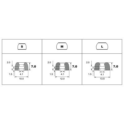 NUARL NME-P7-S 完全ワイヤレスイヤホン対応 抗菌性 低反発フォームタイプ・イヤーピース Magic Ear+7 (S set) 詳細画像