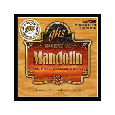 GHS N250 PURE NICKEL MANDOLIN 010.5-039 Medium Light マンドリン弦