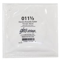 GHS 011 1/2 Singles Plain Steel Strings .0115 ギター用 バラ弦