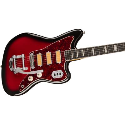 Fender Gold Foil Jazzmaster EB Candy Apple Burst エレキギター 斜めアングル画像