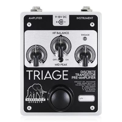 Horrothia TRIAGE オーバードライブ ブースター プリアンプ ギターエフェクター