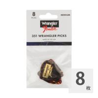 FENDER FENDER x WRANGLER フェンダー ラングラー Tortoiseshell Picks 351 Shape ギターピック 8枚セット