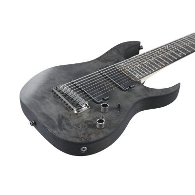 IBANEZ RG9PB-TGF Axe Design Lab Transparent Gray Flat 9弦エレキギター ボディ斜めアングル画像