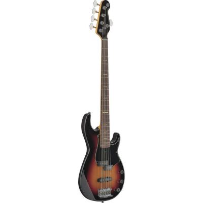ヤマハ YAMAHA BBP35 Vintage Sunburst 5弦エレキベース 本体斜め画像