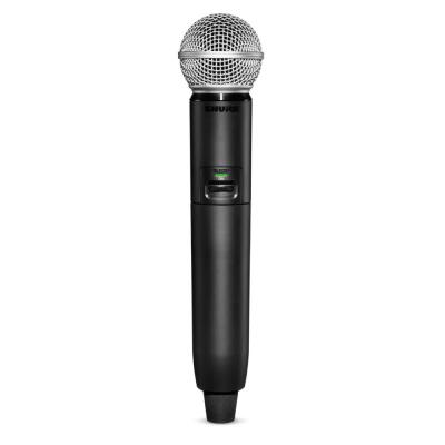 SHURE シュア GLXD24R+J/SM58-Z2 ボーカル用ワイヤレスシステム 2.4GHz帯 ハンドヘルド型送信機 ハーフラック型受信機 送信機画像