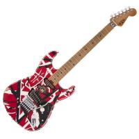 EVH イーブイエイチ Striped Series Frankenstein Frankie， Maple Fingerboard， Red with Black Stripes Relic エレキギター
