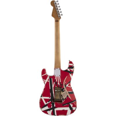 EVH イーブイエイチ Striped Series Frankenstein Frankie， Maple Fingerboard， Red with Black Stripes Relic エレキギター ボディバック