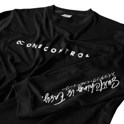 One Control ワンコントロール ロゴロングTシャツ ブラック 長袖 Mサイズ プリント部画像