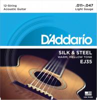 D’Addario ダダリオ EJ35 SILK & STEEL 12strings  Silverplated Wound 12弦ギター用セット