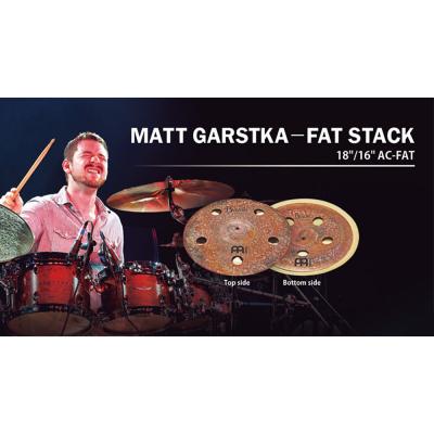 MEINL マイネル Matt Garstka AC-FAT 18”&16” FAT STACK スタックシンバル トップ、ボトムイメージ