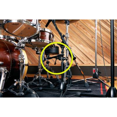 TAMA タマ MSCA734BK マイクロフォン専用アタッチメント ブームアーム 使用例画像2