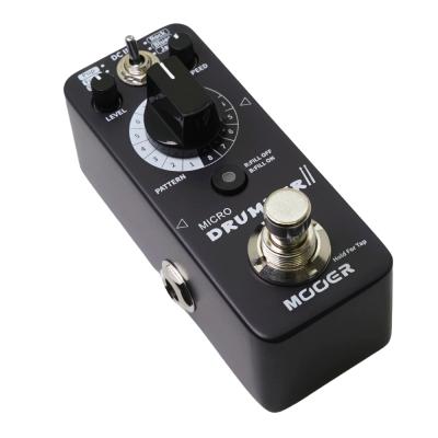 Mooer ムーアー Micro Drummer II ドラムマシンペダル エフェクター 本体斜画像