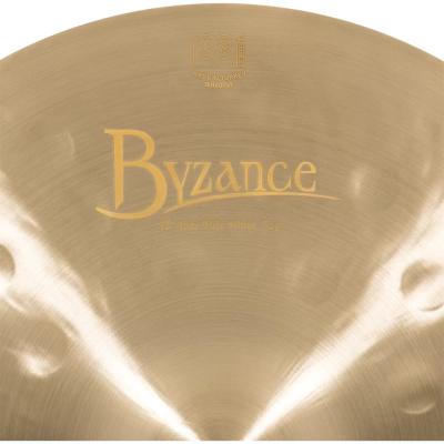 MEINL マイネル B13JTH 13” Byzance Jazz Hihats THIN ハイハット トップ＆ボトム ロゴ部分アップ