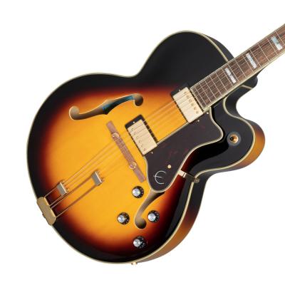 Epiphone エピフォン Broadway Vintage Sunburst エレキギター ボディ画像