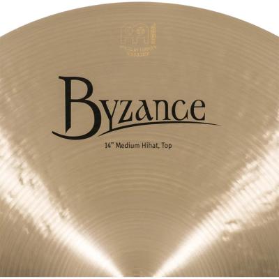 MEINL マイネル B14MH-B 14” Byzance Brilliant Hihats MEDIUM ハイハット トップ&ボトム トップロゴ