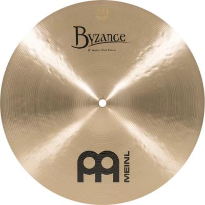 MEINL マイネル B14MH-B 14” Byzance Brilliant Hihats MEDIUM ハイハット トップ&ボトム ボトム表正面