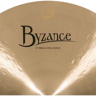 MEINL マイネル B15MH Byzance Traditional 15” MEDIUM Hihats ハイハット トップ&ボトム ボトムロゴ