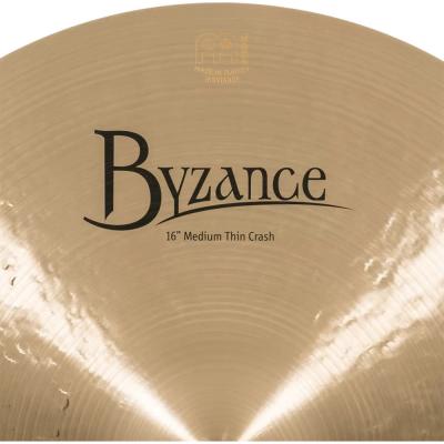 MEINL マイネル B16MTC Byzance Traditional 16” MEDIUM THIN Crash クラッシュシンバル 表ロゴ