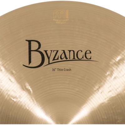 MEINL マイネル B16TC Byzance Traditional 16” THIN Crash クラッシュシンバル 表ロゴ