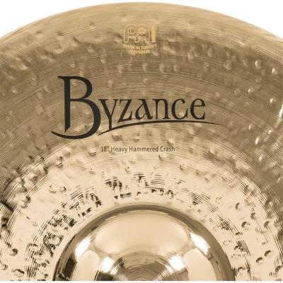 MEINL マイネル B18HHC-B Byzance Brilliant 18” Heavy Hammered Crashes クラッシュシンバル ロゴ