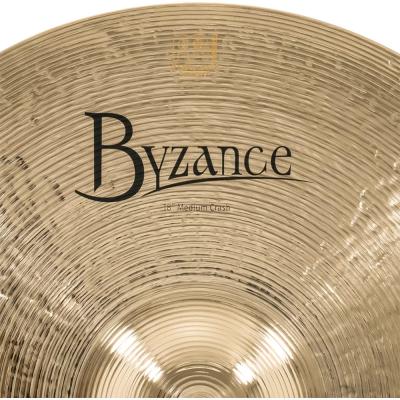 MEINL マイネル B18MC-B Byzance Brilliant 18” MEDIUM Crash クラッシュシンバル ロゴ