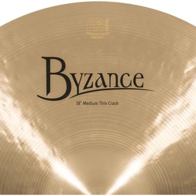 MEINL マイネル B18MTC Byzance Traditional 18” MEDIUM THIN Crash クラッシュシンバル ロゴ