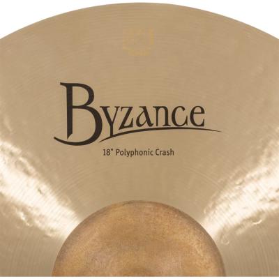 MEINL マイネル B18POC Byzance Traditional 18” Polyphonic Crash クラッシュシンバル ロゴ