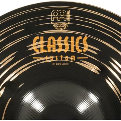 MEINL マイネル CC10DAS Classics Custom Dark 10” Splash スプラッシュシンバル ロゴ