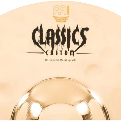 MEINL マイネル CC10EMS-B Classics Custom Extreme Metal 10” Splash スプラッシュシンバル ロゴ