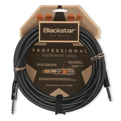 BLACKSTAR ブラックスター PROFESSIONAL CABLE 6M STR/STR ギターケーブル 6メートル 両側ストレートプラグ シールド