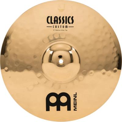 MEINL マイネル CC15MH-B Classics Custom Brilliant 15” MEDIUM Hihat ハイハット ペア トップの表正面