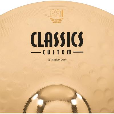 MEINL マイネル CC16MC-B Classics Custom Brilliant 16” MEDIUM Crash クラッシュシンバル 表ロゴ