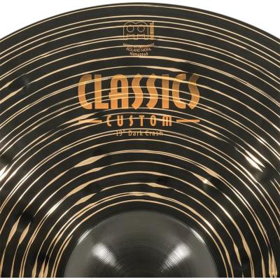 MEINL マイネル CC19DAC Classics Custom Dark 19” Crash クラッシュシンバル 表ロゴ