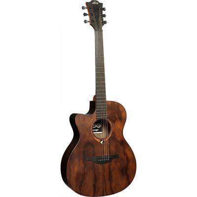 LAG GUITARS ラグギターズ LAG SAUVAGE-L-ACE レフティー 左利き用 サベージシリーズ オーディトリアム カッタウェイ エレアコ ブランコウッド(FSC認証材)使用 アコースティックギター ボディトップ画像