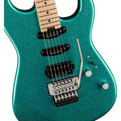 Charvel シャーベル Pro-Mod San Dimas Style 1 HSS FR M Maple Fingerboard Aqua Flake エレキギター ピックアップ、ブリッジ、コントロール