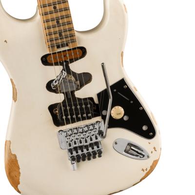 EVH イーブイエイチ EVH Frankenstein Relic Series， Maple Fingerboard White エレキギター ボディ画像